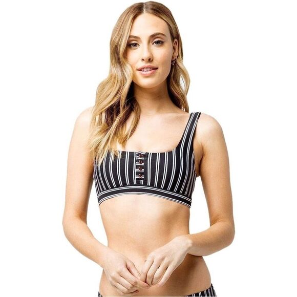 Raisins Del Mar Striped Bikini Top - Picture 1 of 8